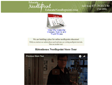 Tablet Screenshot of educateneedlepoint.com